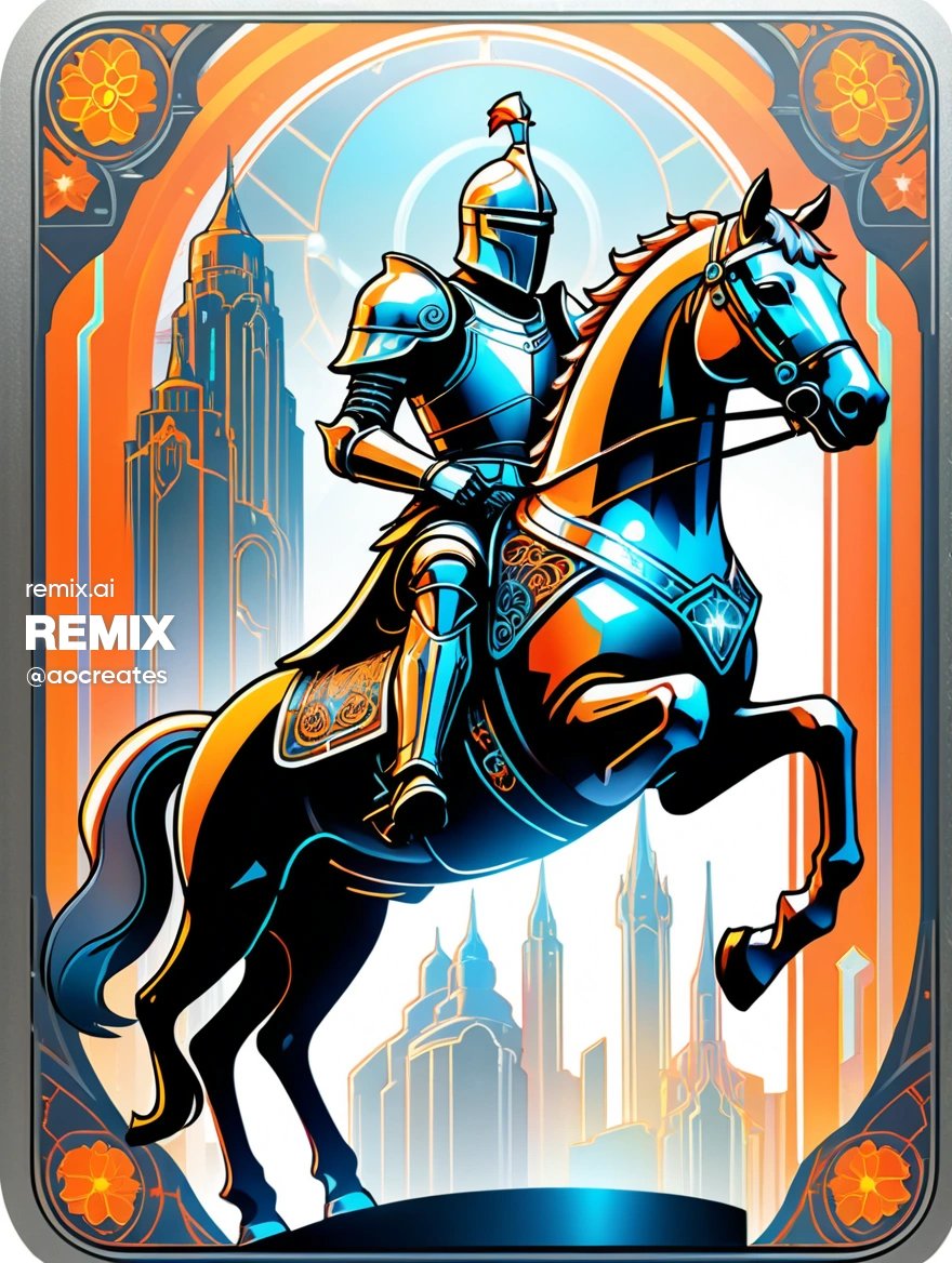 aocreates's tweet photo. Art Nouveau Cybernetic Holo Cards
1. Knight
2. Queen
3. King
4. Warrior
#ArtNouveau #Cybernetic #HoloCards #HolographicCards
#AI #AIgirls #Aimodel #AImodels #AIart #AIArtCommuity #aiartist
h/t @theartofweb for the prompt https://t.co/ZD0hQuTKNR