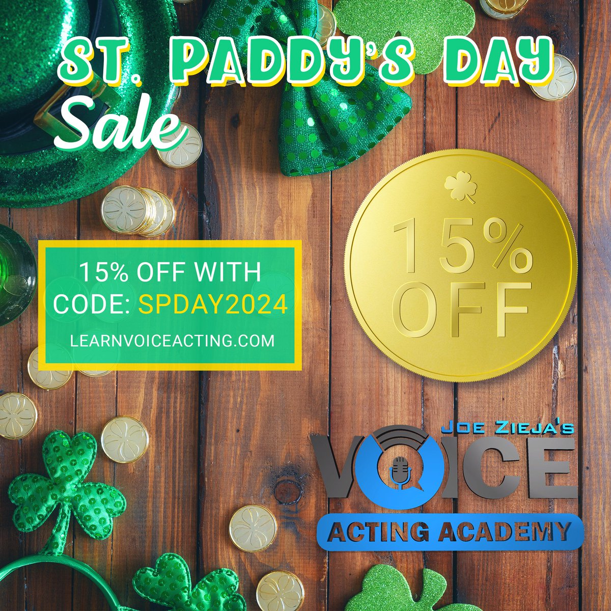Hey Wriolette fans! Check out my OTP @JoeZieja's voice acting class - he's a fantastic talent. He's got a massive 30+ hour course with 120+ lessons on everything: understanding the genres of VO, finding and booking work, demos, and breaking down copy. St. Paddy's sale is today!