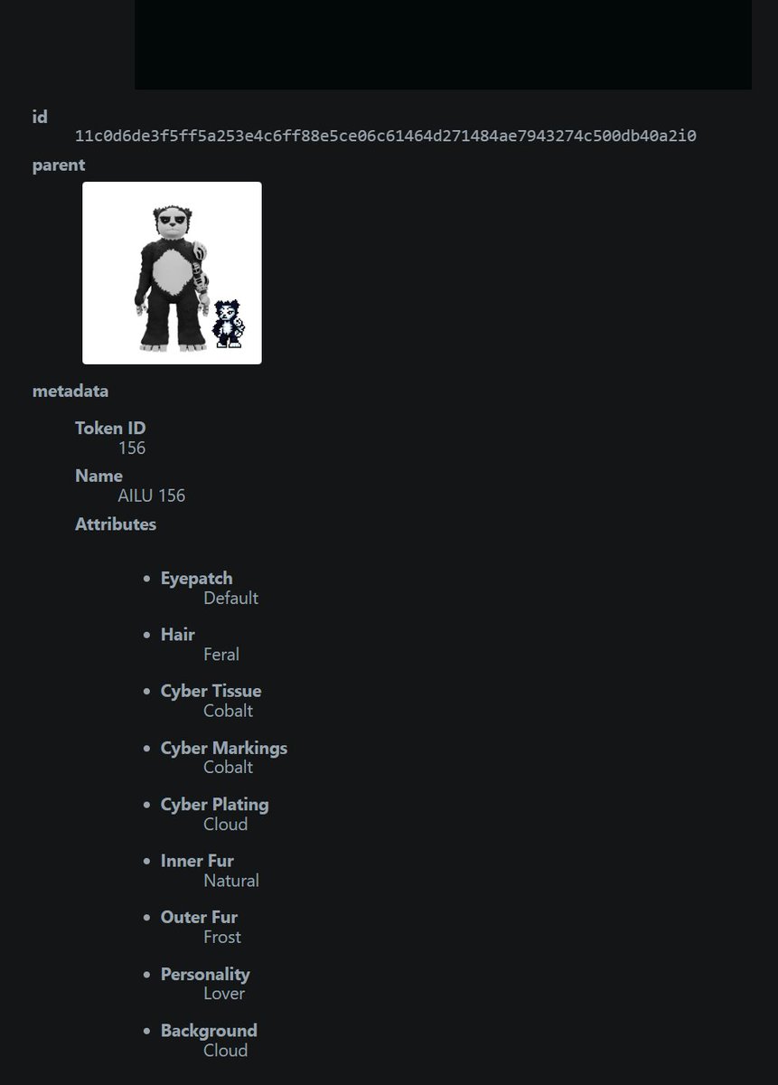 Very impressed by <a href="/0xMetapanda/">🐼</a> self-producing a parent-child inscription service launchpad for his own collection ⛏️

Would love for metadata standards to emerge to improve clarity for on-chain collection provenance.