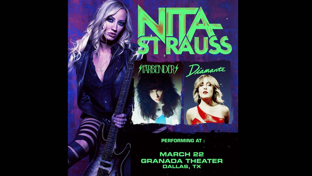 Epic lineup this Friday in Dallas at the #Granada @hurricanenita w/ @DIAMANTEband & @STARBENDERS