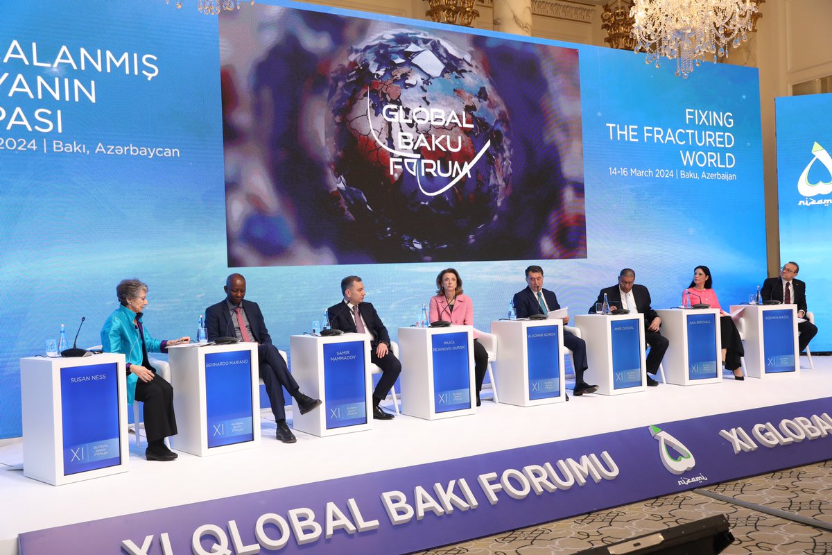 Great pleasure to participate at the #XIGlobalBakuForum under the theme: Fixing the fractured world. I joined a great panel to discuss #AI and #Cybersecurity. Had excellent bilateral meetings. Thank you NGIC.