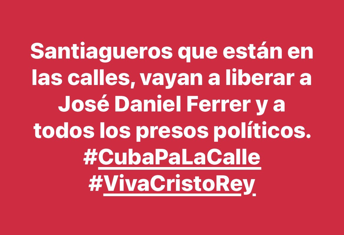 #CubaPaLaCalle 
#VivaCristoRey 
#AbajoElComunismo 
#AbanicoCubano🪭🇨🇺
