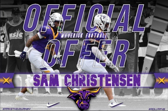 After a great phone call with @CoachWalsh62 I’m excited to announce that I have received an offer from Minnesota State @MinnStFootball @CoachHevel50