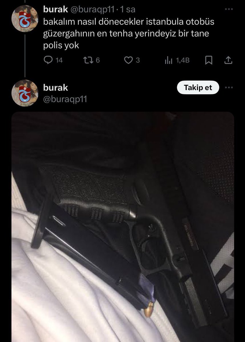 Bir terörist, Fenerbahçe otobüsüne kurşun sıkacağını söylüyor.