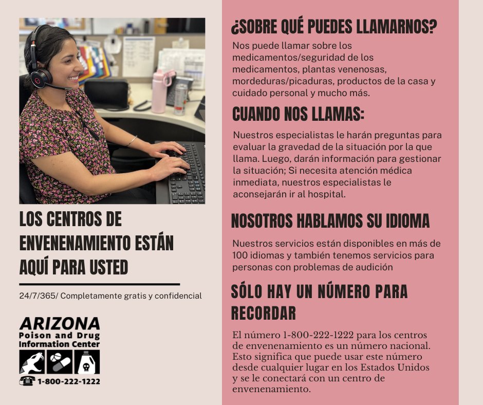 This week is National Poison Prevention Week. The Arizona Poison Center offers free, 24/7 poison prevention and treatment services that can be used from any location. Read to learn more about their services and how you can connect with them today!