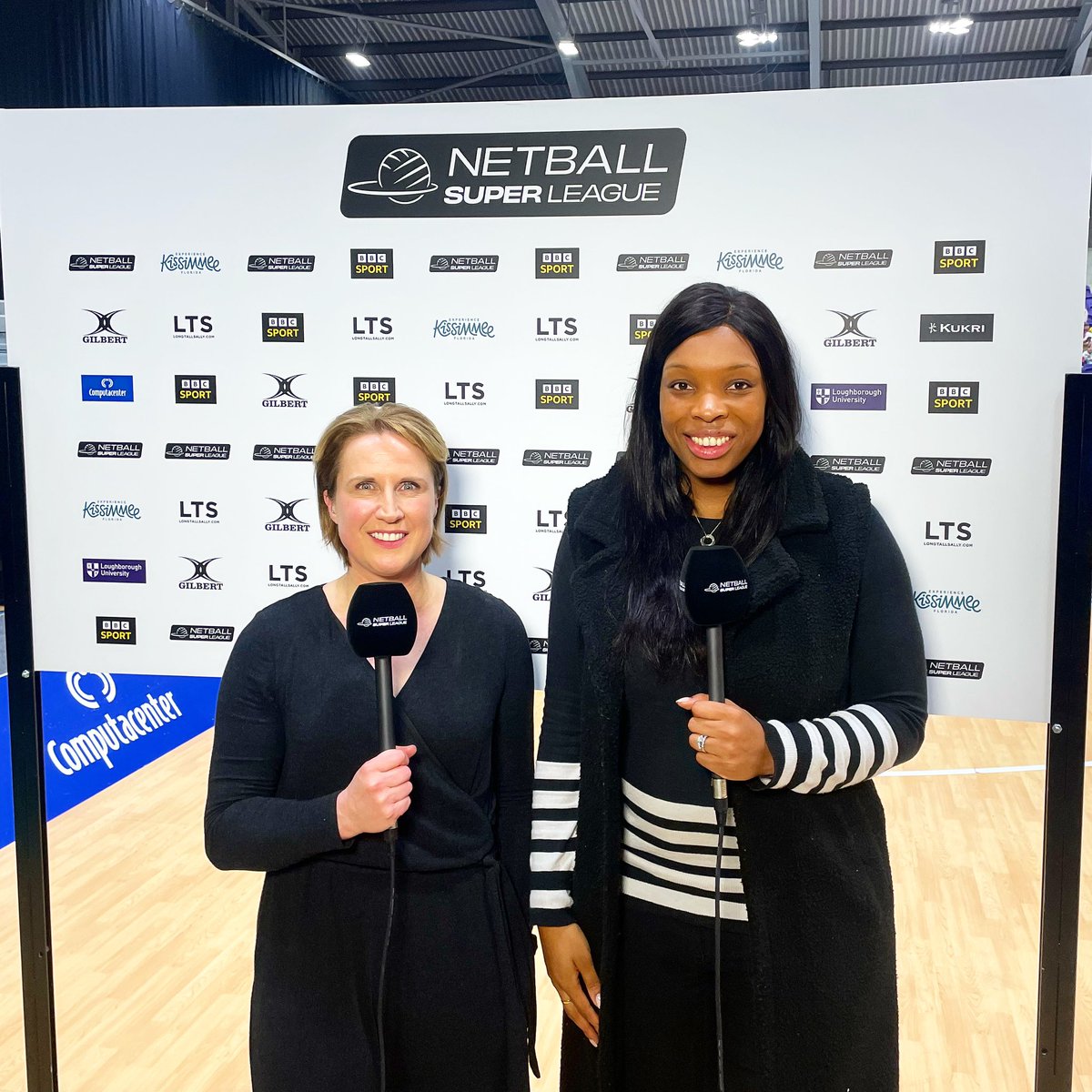 As always, it was a pleasure to sit alongside @KatharineMerry last night in commentary for the @NetballSL Round 5 game between @LboroLightning & @RhinosNetballSL for @BBCSport 😊🙌🏾 x @NuffRespectMgmt