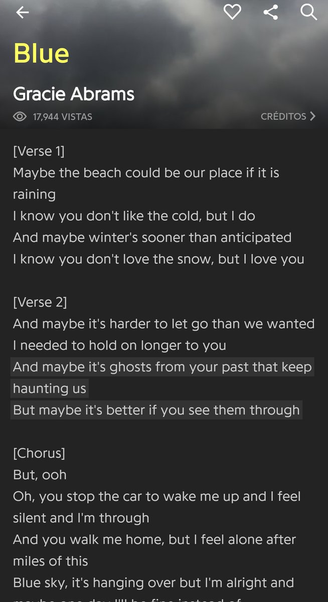 la canción de gracie que acabo de encontrar 😭