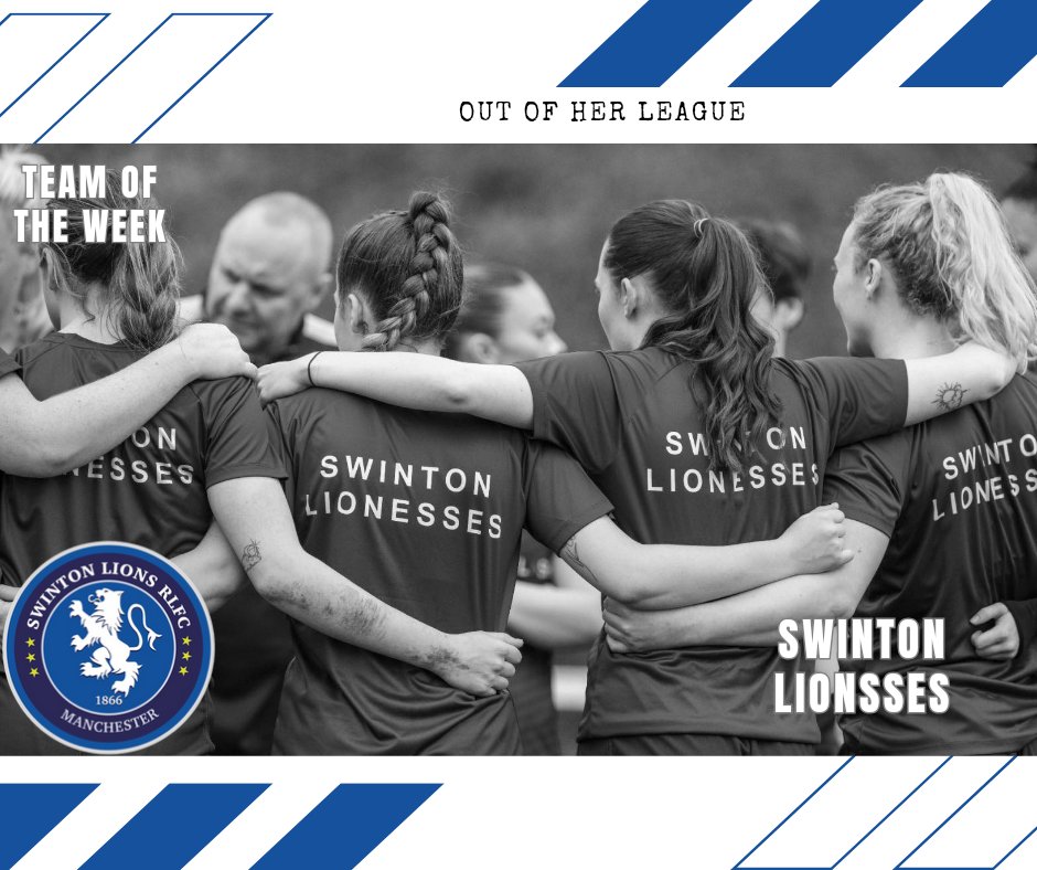 The Votes have been counted

The First EVER <a href="/OutOfHerLeague/">OutOfHerLeague</a> Women's Team of The Week are

<a href="/Swinton_Lions/">Swinton Lions RLFC</a>

A gritty away performance from The Lionesses to win 22 - 8 in The first game of League One.

Well Done All Involved 👏👏

📸 Mark Stringer