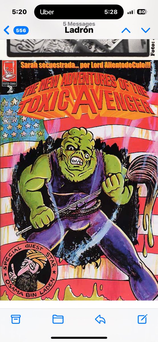 Toxie weeps 4Joaquín Ladrón, unique spanish artist that drew 2003 comic The New Adventures of The Toxic Avenger #2 4Spanish readers. Ladrón gave Toxie underground look never seen before amazed whole Troma Team creating instant classic. Ladrón left us too soon and suddenly. Xoxo