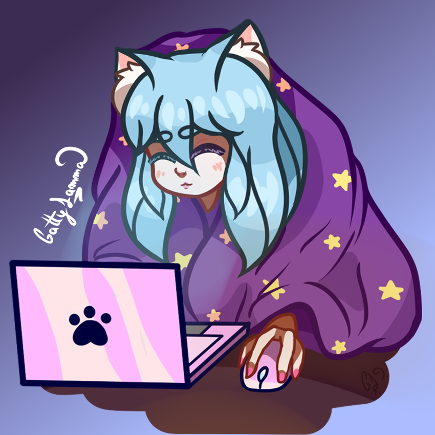 Lym_uvu's tweet photo. Les presento una de mis #pngtuber , versión #comfy , que utilizo en mi canal de #twitch (enlace en la descripción). G.S💮📷#dibujodigital #vtuber #girl #cute #stream #digitaldrawing #digital #art #digitalart #pink #blue #neko #anime #oc #gaming #laptot #pngtuber #gamer https://t.co/8oleys9gky