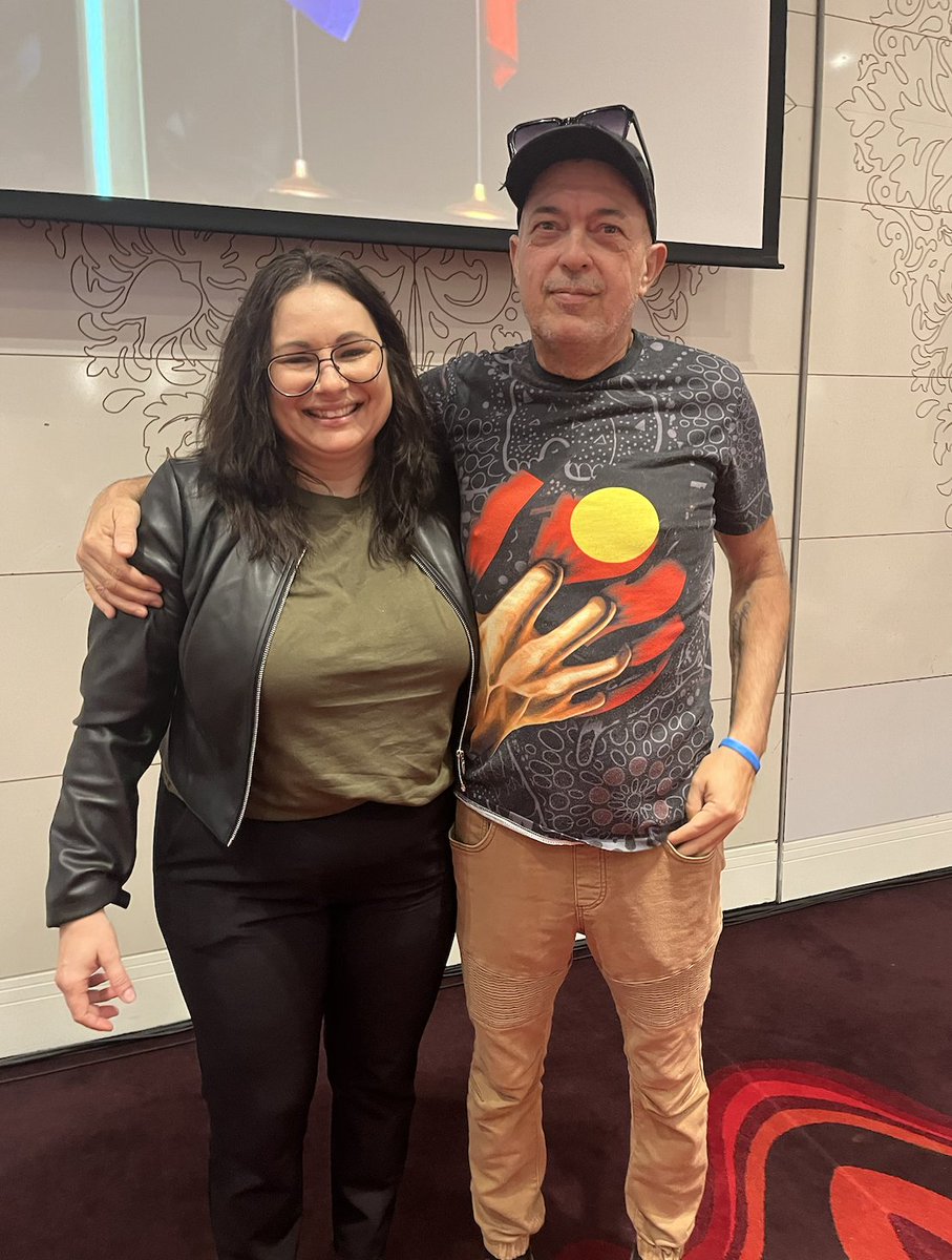 Croakey News (@croakeynews) on Twitter photo Quick catchups at #WICC2024: Uncle Tony Garvey (from the Wandin family) who will perform the Welcome to Country, meets national convenor <a href="/Klick22/">A/Prof Kalinda Griffiths - PhD (Epi), MPH, BBMSc</a> Quick catchups at #WICC2024: Uncle Tony Garvey (from the Wandin family) who will perform the Welcome to Country, meets national convenor <a href="/Klick22/">A/Prof Kalinda Griffiths - PhD (Epi), MPH, BBMSc</a>