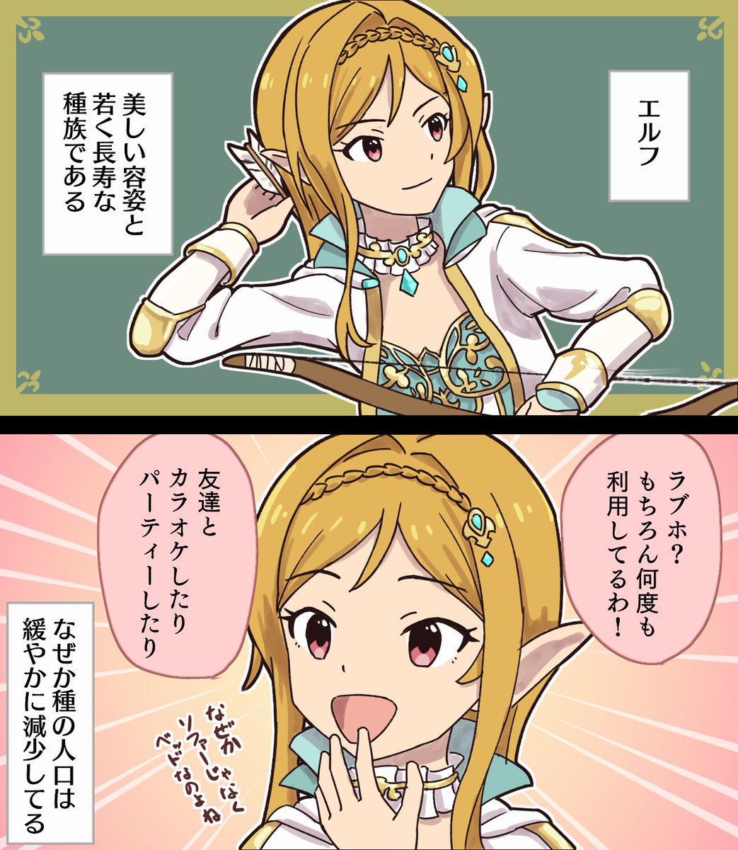 さいきんエルフがでるアニメが多いらしいので、ミリオンのエルフ 