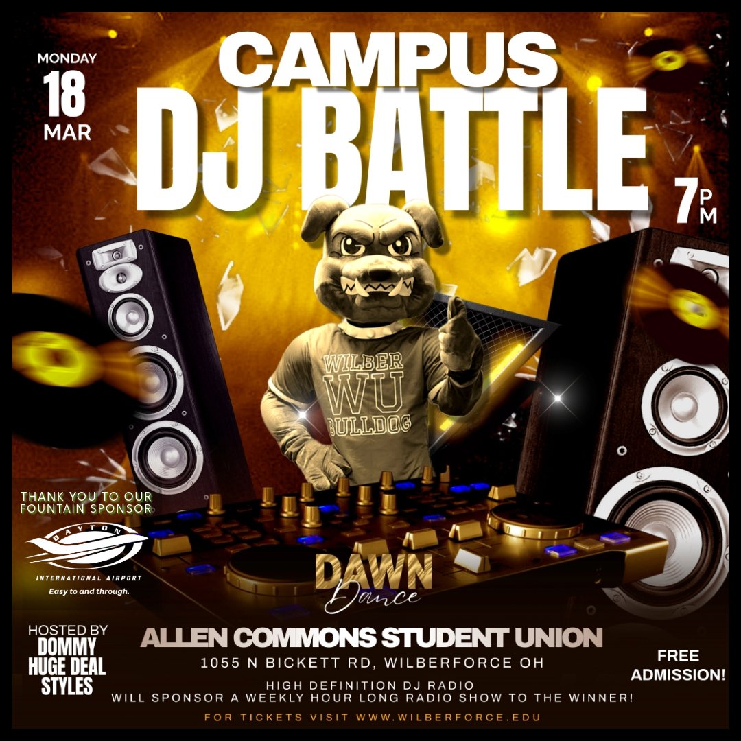 WU FAMILY...ARE YOU READY? DAWN DANCE 2024! Dance Week begins tomorrow, Monday, 18th, with The Battle of the DJs at 7pm in the Allen Commons Student Union. #wu1856 #DAWNDANCE2024 #retoolyourschoolvoteWU Click for DD2024 INFO and PRESALE TICKETS: loom.ly/bQaoRsY