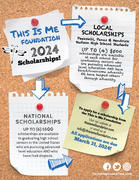 Are you a high school senior in the United States who has/had #alopecia? We have a scholarship for you! Applications due in 2 weeks, 3/31. Click here -> thisismefoundation.com/national-schol…

#alopeciaawareness #alopeciaareata #alopeciatotalis #hairloss #scholarship #nationalscholarship