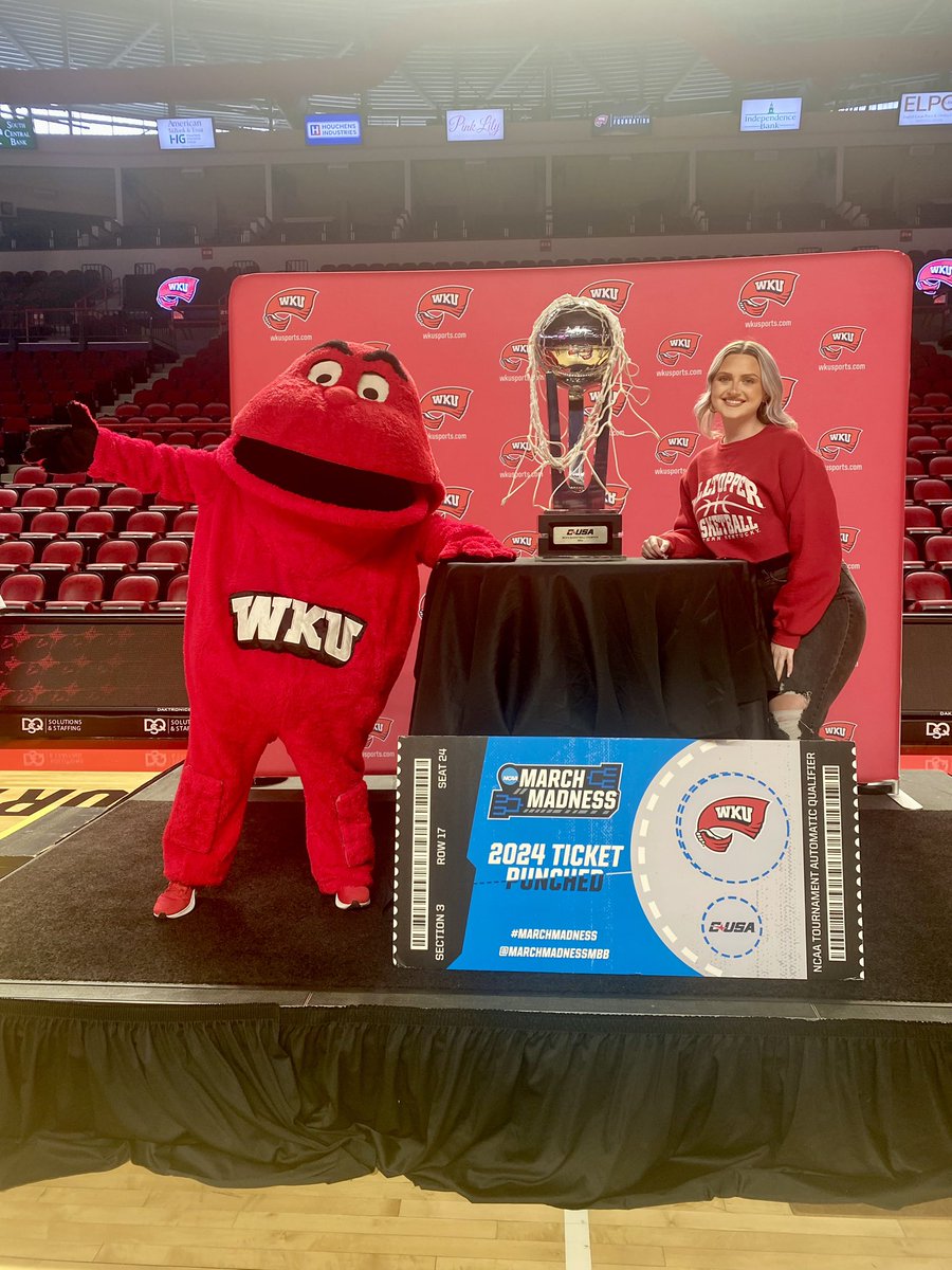 Covering sports has always been my dream job, and i’m living in it! & when WKU gets it done, it just HITS DIFFERENT ❤️🤍 #GoTops