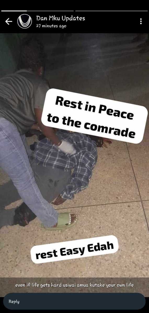 NEWS UPDATES

MKU comrade by the name Hilda Kabangi has fallen from the 4th floor at Mama jimmy apartments in Thika as she tried to cross from one balcony to another.