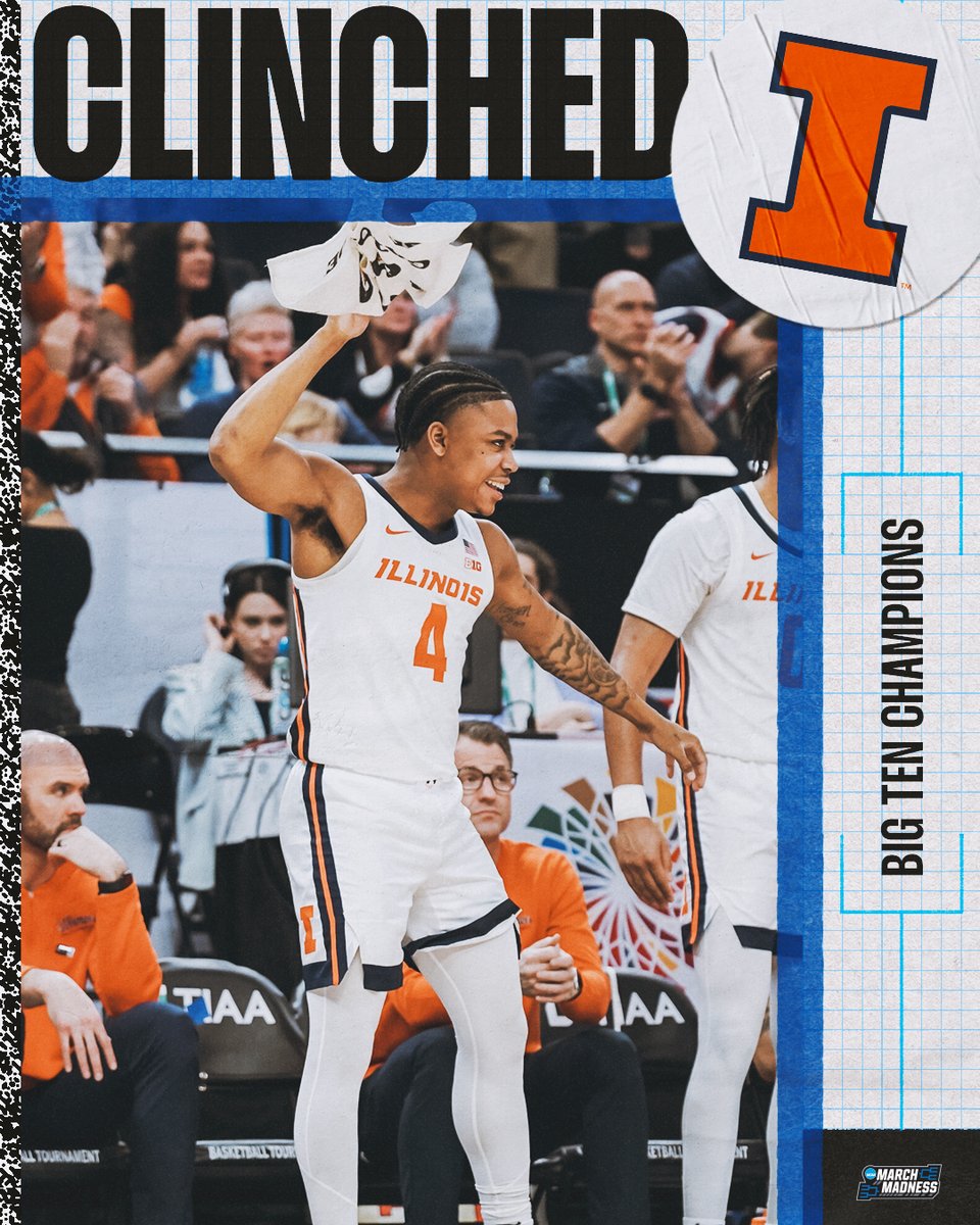 ILLINOIS WINS THE BIG TEN TOURNAMENT 🏆

The Illini capture their fourth Big Ten championship in school history 🙌