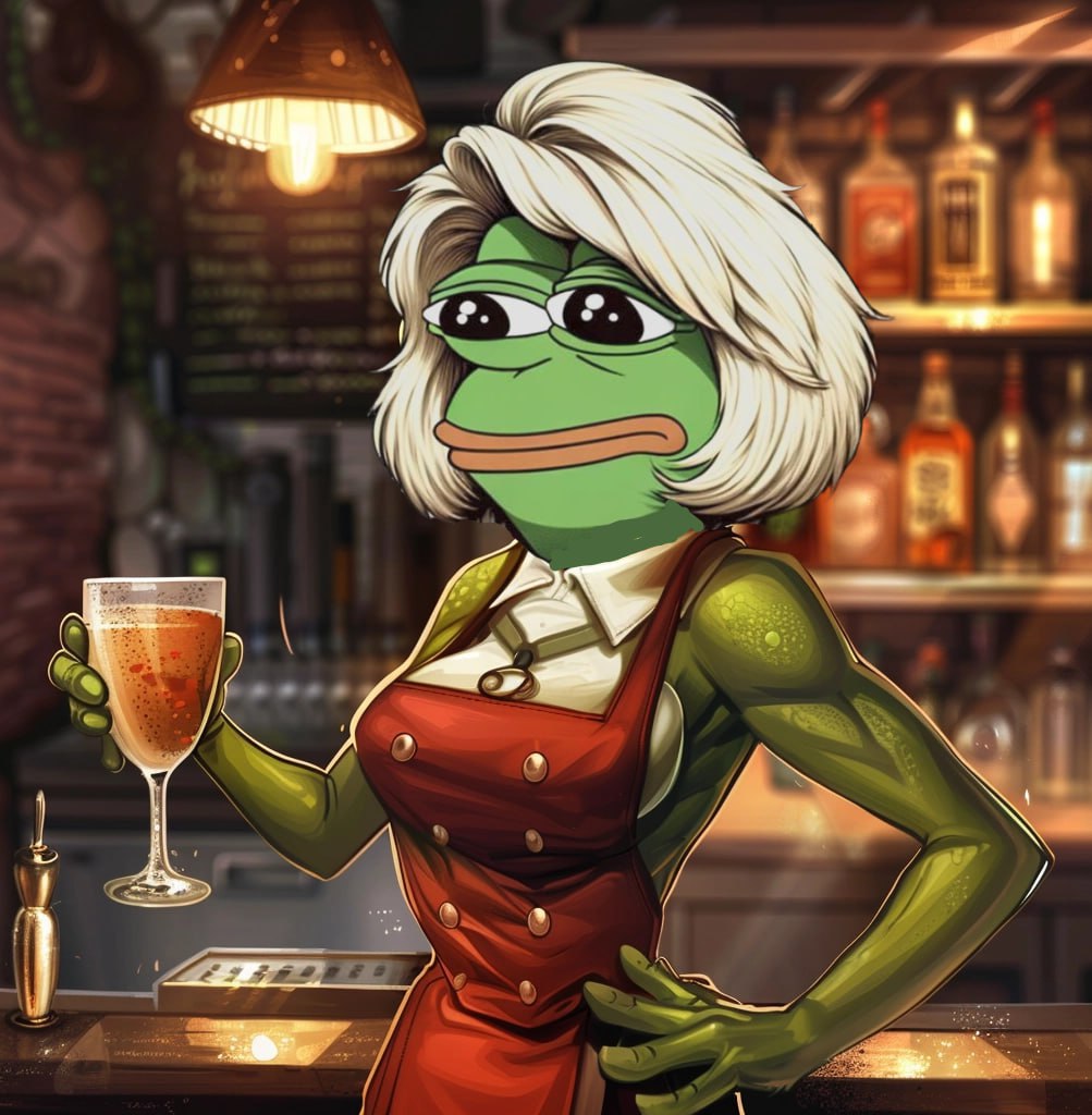 Meme of the week winner announced in TG. 

Congratulations .. and thank you for the Cocktail .. lord knows I needed it that night more than most.

Next round is on me when I get my Alimony from that cheating toad PEPE

$KEPE