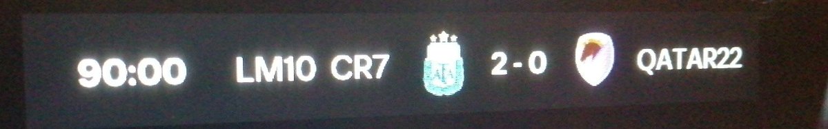 اول انتصار في #بطولة_تيكي_تاكا_الرمضانية
بي نتيجة 2-0 مبروك لي فريق @LM10_CR7 
وهاردلك لي فريق @QATAR22