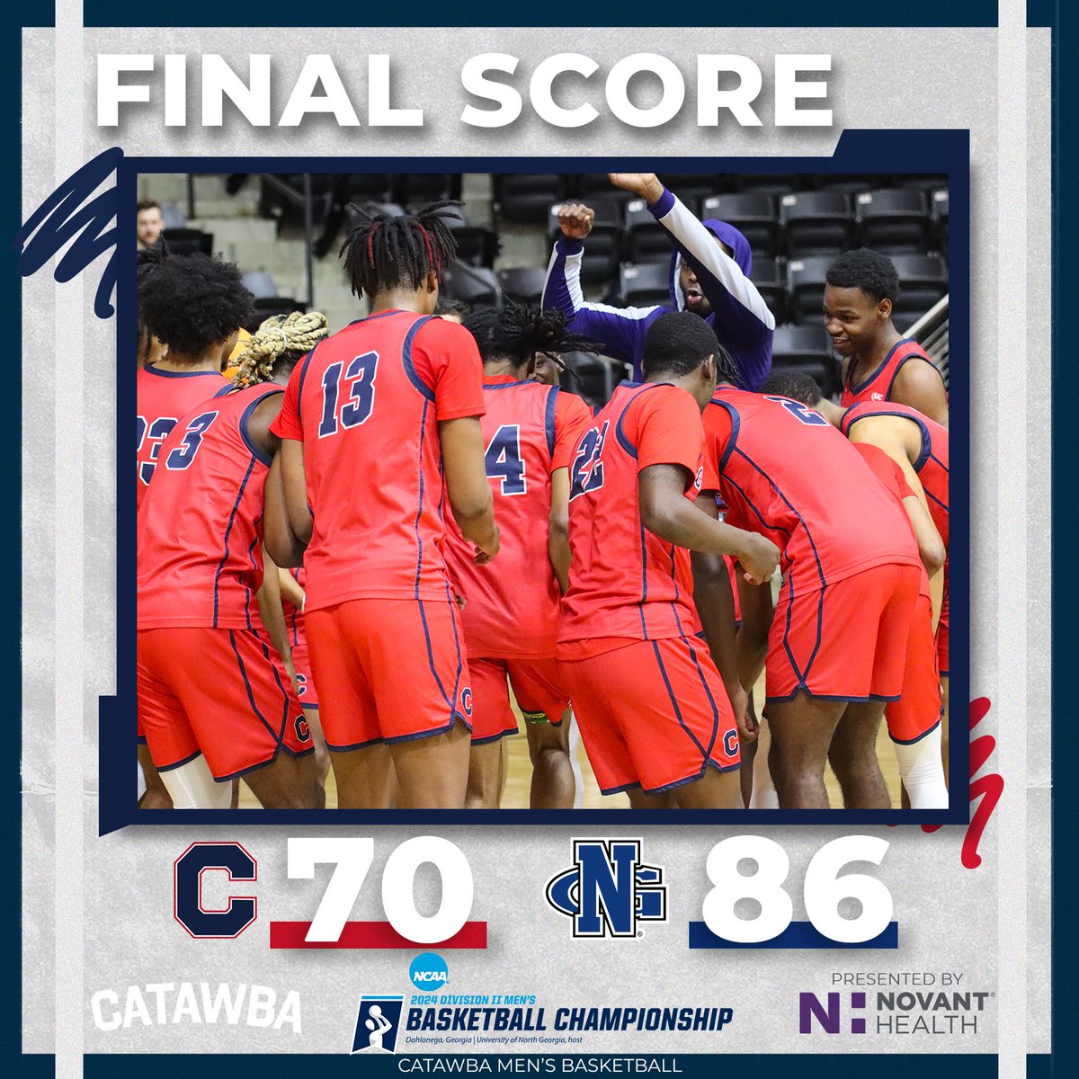 Catawba College Athletics (@catawbaindians) on Twitter photo The <a href="/CatawbaMBB/">Catawba Basketball</a> season comes to an end in the Southeast regional semifinals.
What a year for the back-to-back SAC Champs
#OnlyUs The <a href="/CatawbaMBB/">Catawba Basketball</a> season comes to an end in the Southeast regional semifinals.
What a year for the back-to-back SAC Champs
#OnlyUs