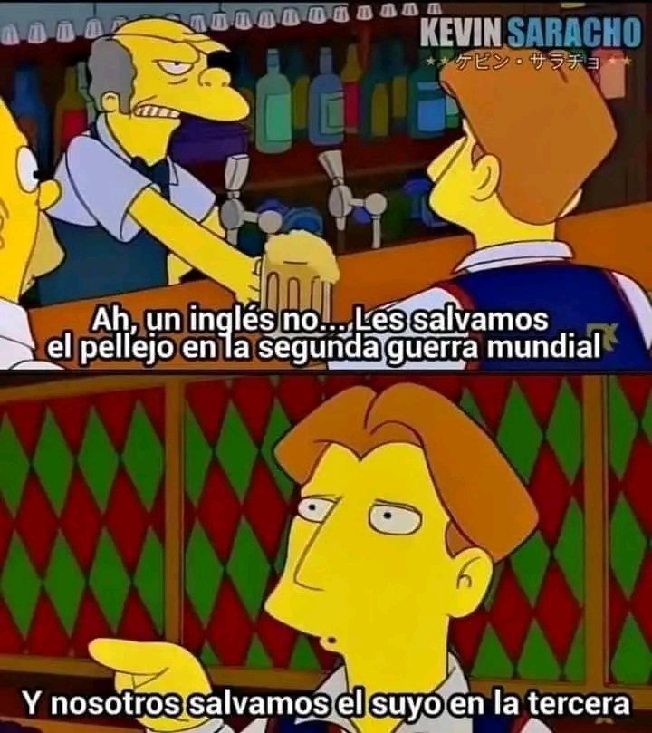 NelsoredG's tweet photo. En la Tercera Guerra Mundial el Reino Unido salvará el pellejo a EEUU.

Predicciones Simpson que nunca fallan. https://t.co/bzOyEy13cJ