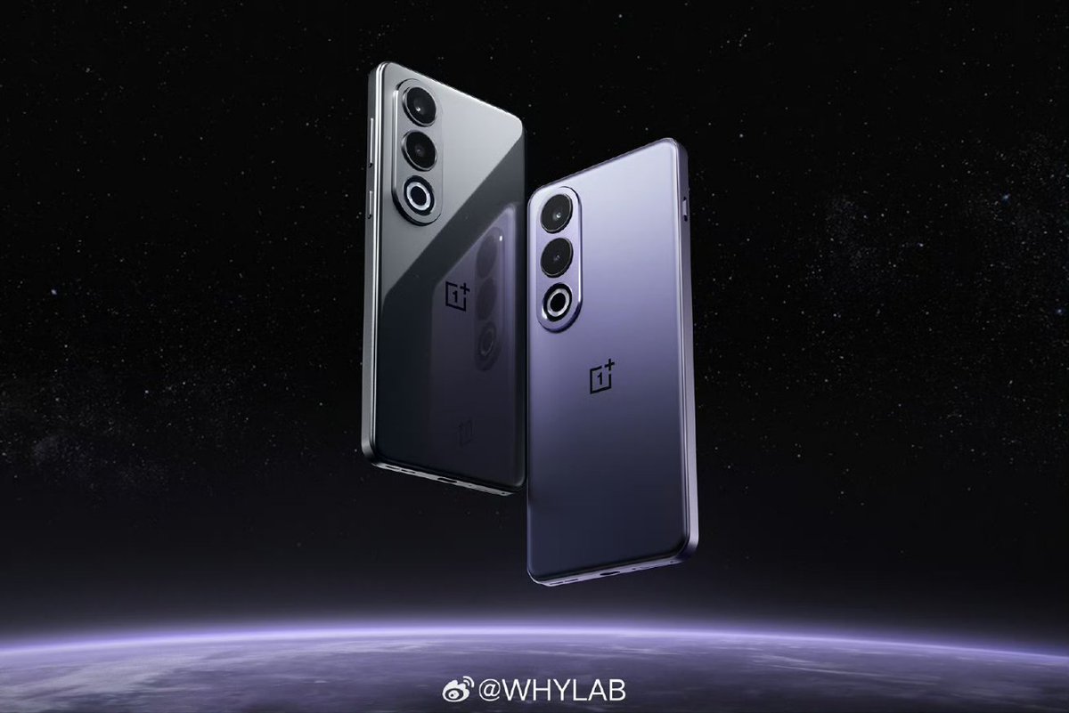 whyhojo's tweet image. &quot;OnePlus Ace 3V&quot; comes in two colors

- Which would you choose?

&quot;Titanium Space Grey&quot; shares the same craftsmanship as the OnePlus Ace2 Pro, while &quot;Phantom Purple Silver&quot; is an industry-first, blending glass smoothness with matte metal premium texture. #OnePlus #Ace3V #NewColors