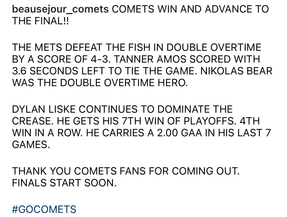 Beausejour Comets (@CometsHockey) / Posts / X