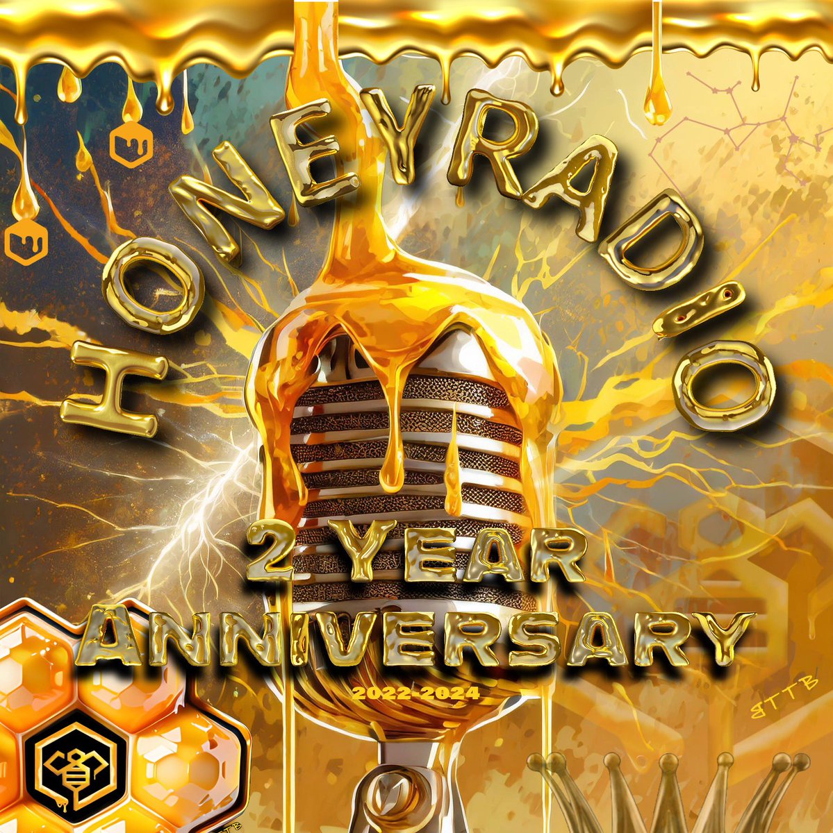 ⚡️GM HoneyRadio🍯🎙️Fam⚡️ We are Celebrating 1️⃣0️⃣4️⃣ Weeks in #Web3 👀 🌎Join our Global 2 Year Anniversary Space 🎂TUE 3/26/24 @ 11am PT | 2pm EST Space Link👉 twitter.com/i/spaces/1djGX… Speakers ✨ @KMLLCW3 @_Peg_Moore @Paladinpunks @LOR3LORD @KristinaMa68073 @HATZAKHead…