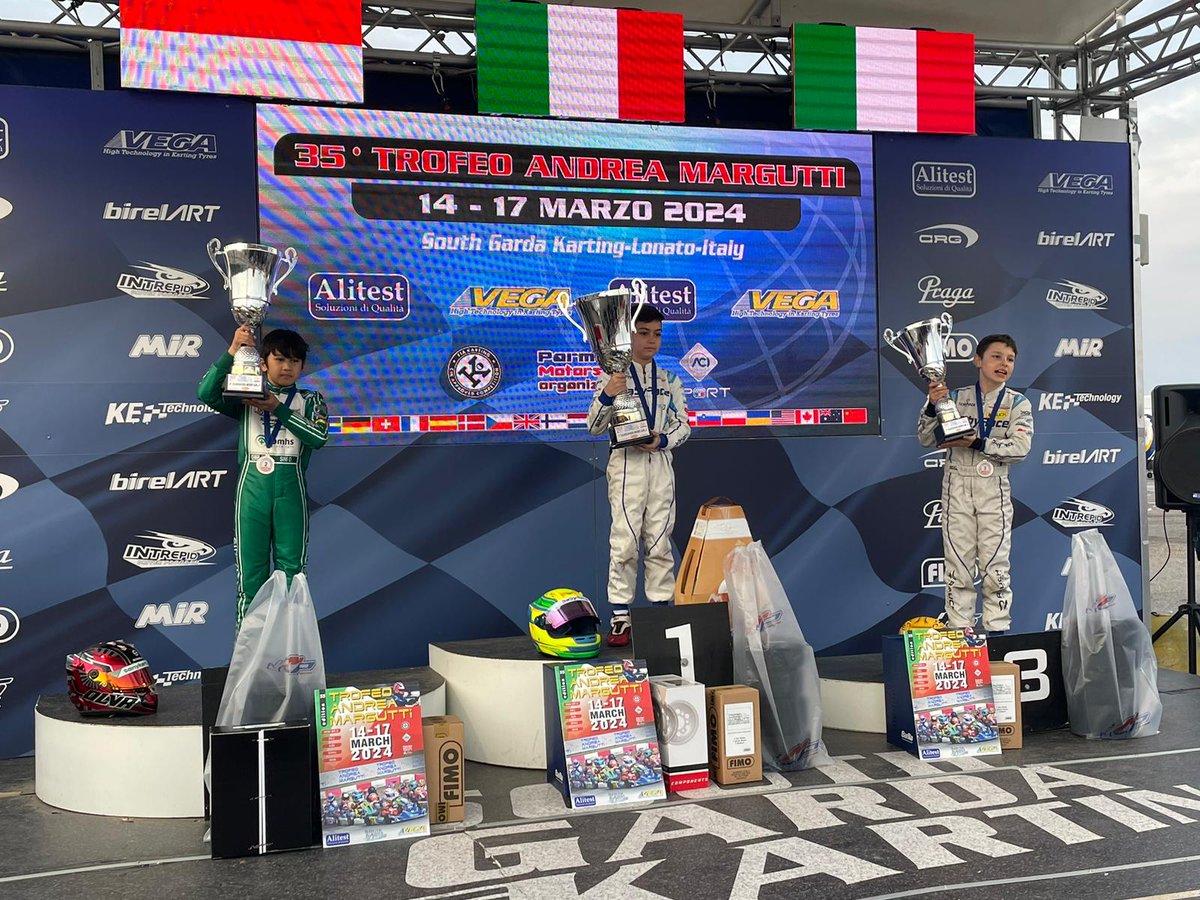 Pegokart kelas Mini asal Oliver Sini Indonesia bikin geger dunia karting internasional dengan mengukir sejarah indah di event karting international dengan title event Trofeo Andrea Margutti. Oliver mampu meraih kemenangan dengan menempati podium 2.