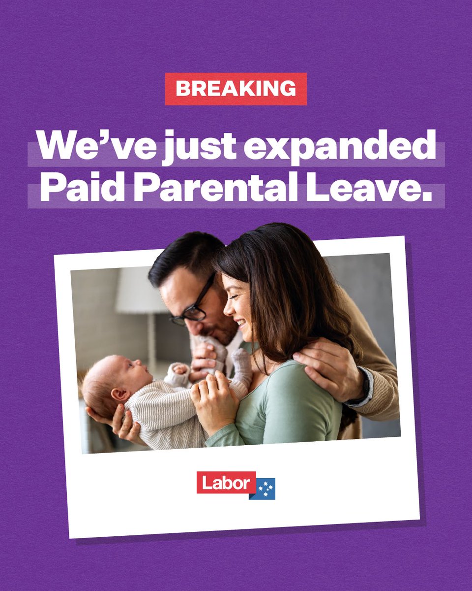 Labor’s changes to Paid Parental Leave are now law. New parents will be eligible for more Paid Parental Leave from 1 July this year.