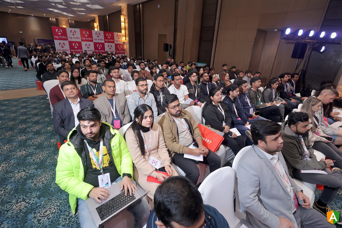 Thank you all for making the 6th edition of India's largest @angular Conference, #ngIndia 🇮🇳, a great success 🙏 I thank all 👉 500+ Attendees 👉 22 Speakers 👉 9 Sponsors 👉 Indian #Web and #Angular Community ng-ind.com Photos - photos.app.goo.gl/zK8cr52StW1Ryk… ❤️