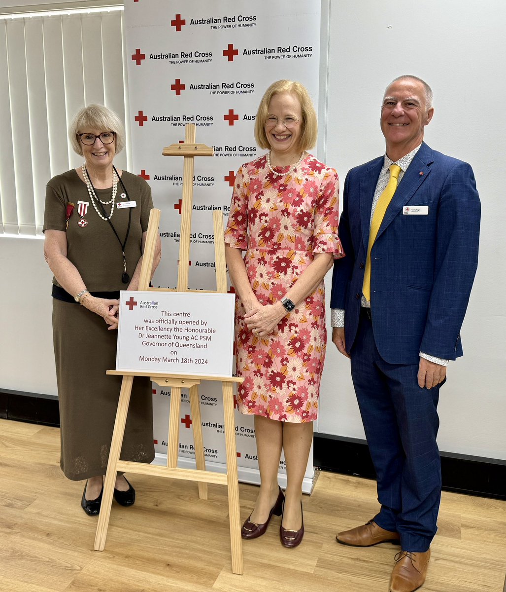 As Patron of Australian Red Cross (Queensland) the Governor attended the opening of the new @RedCrossAU premises at Southport. The facility will serve as a multifunctional hub for activities including medical equipment hire services, the crafting of Trauma Teddies, and vital…