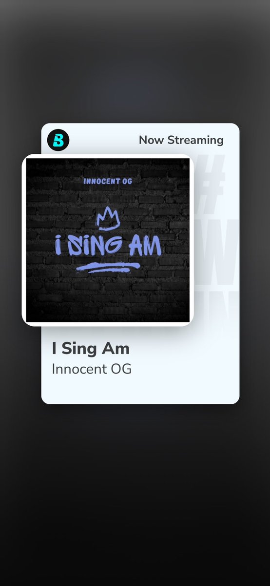 InnocentOGpondi's tweet photo. Listen to this Afro-Drill single by Innocent OG titled (I Sing Am) on @BoomplayNigeria 
#InnocentOG #ISingAm 

Wizkid JUJU PUNTER Osun One Nigeria Chukwuemeka Vado Payola

https://t.co/wdEcy3P38P https://t.co/BVRgpu1VpF
