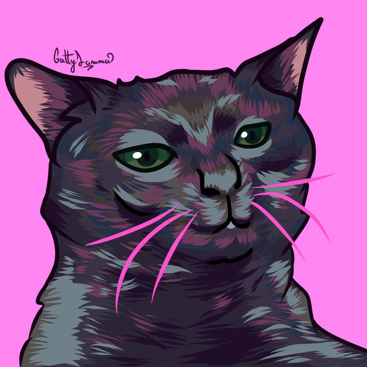 Lym_uvu's tweet photo. @lobocraft60001 Pintó hacer gatos memes eve https://t.co/xk2JU1fGMg