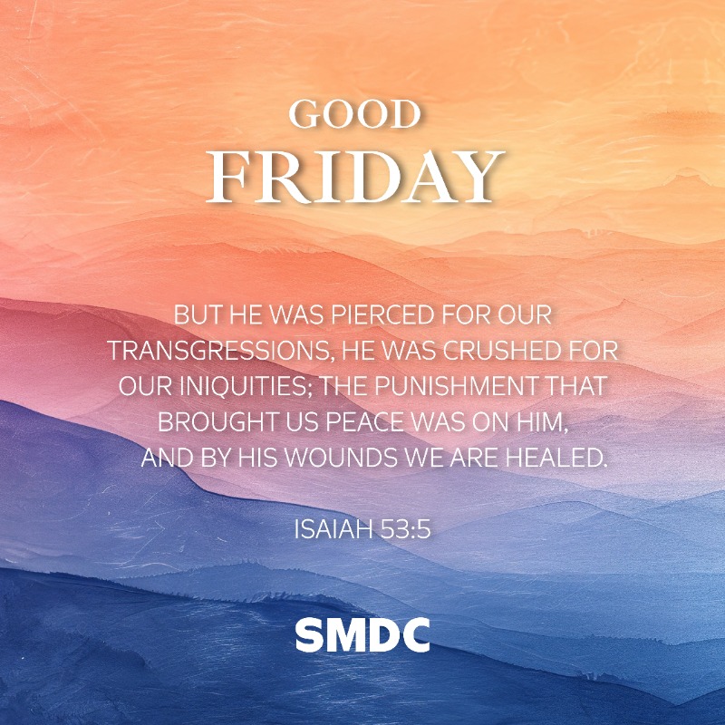 As we commemorate the ultimate sacrifice on this #GoodFriday, may we find solace in the promise of hope and redemption. From SMDC, may your hearts be filled with grace.