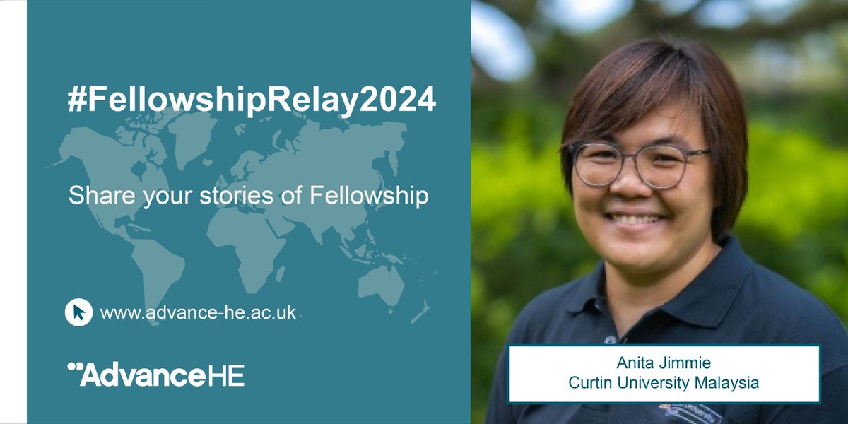 Taking part in the #FellowshipRelay2024 next is Anita Jimmie from @CurtinMalaysia. Anita shares her experience of engaging in reflective practice to motivate individuals to analyse their approaches and foster critical thinking. Read more: social.advance-he.ac.uk/7nXTtV

#HigherEd