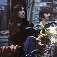 At Highgate Cemetery during the Mad Day Out photoshoot, July 1968