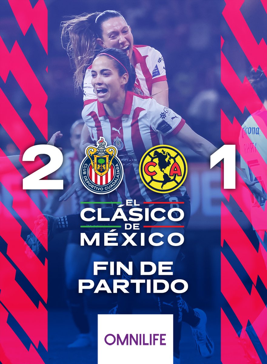 ChivasFemenil's tweet photo. El Guadalajara vino de atrás, luchó y lo remontó 🔥👊

🇫🇷 ¡EL MÁS QUERIDO Y POPULAR DEL PAÍS GANÓ #ELCLÁSICODEMÉXICO! 🇫🇷

#DaleRebaño 🐐 https://t.co/mPdj2kJtjt