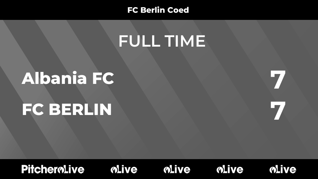 FULL TIME: Albania FC 7 - 7 FC BERLIN #ALBFCB #Pitchero FC Berlin wins 7-6 via Penalty Kicks berlinfa.com/teams/268261/m…
