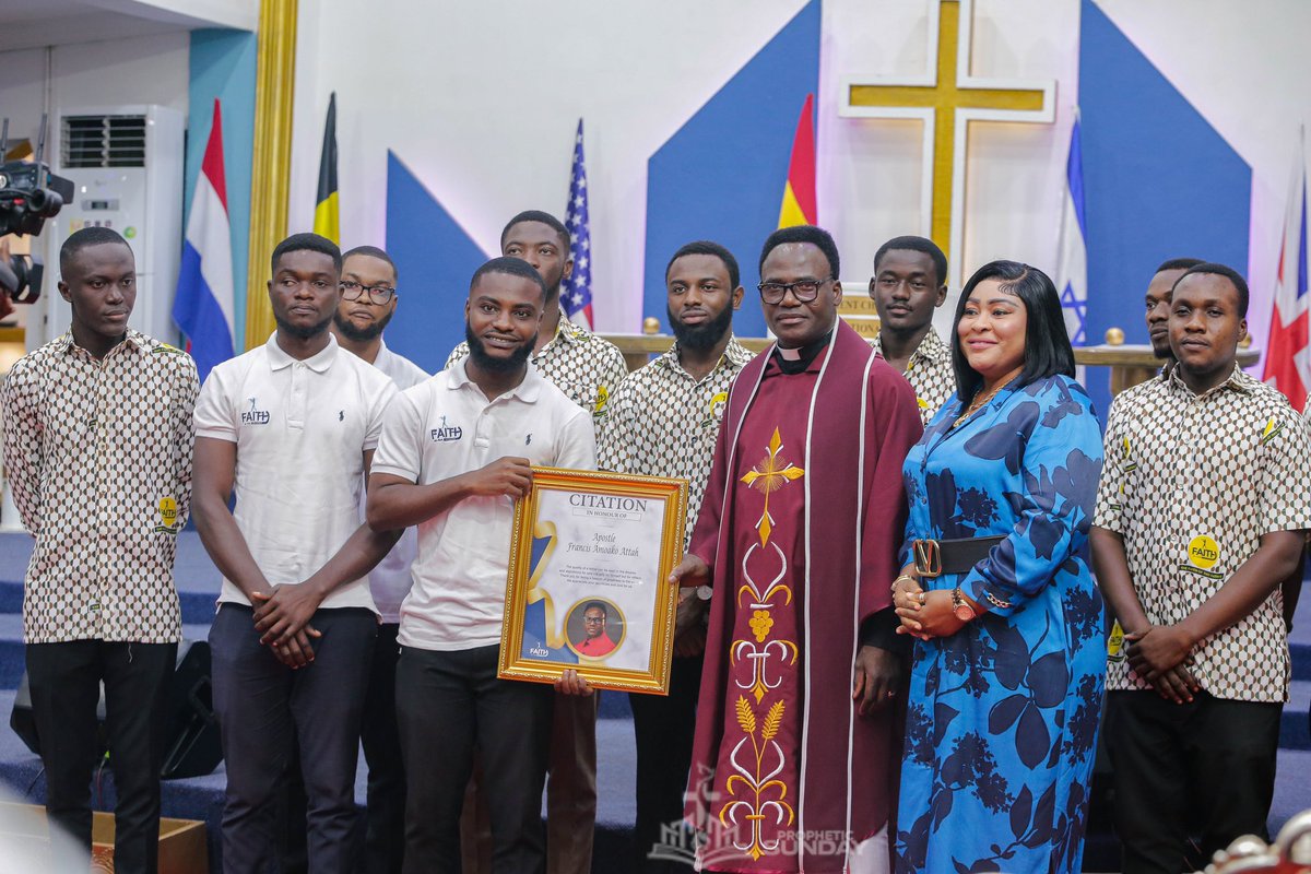 FaithOOFathers's tweet photo. A presentation with Apostle Francis Amoako Attah @apostleamoakoattah, the founder of Parliament Chapel International. 

#faithofourfathers 
#citation https://t.co/e0HQSZ2KSl