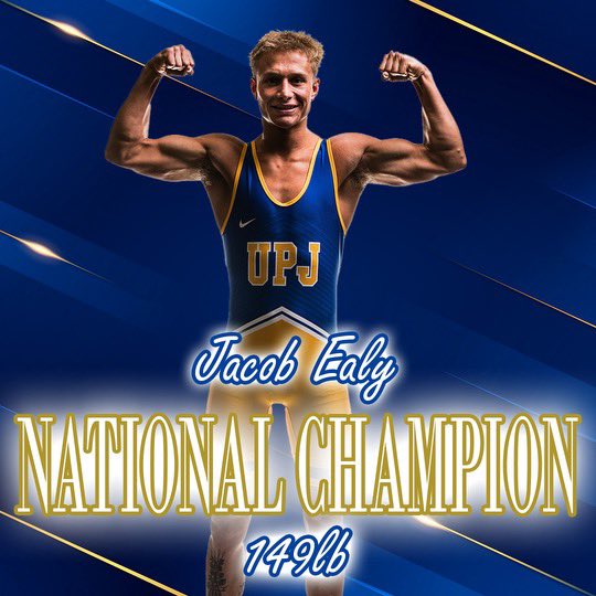 What a weekend! 
Trevon Gray - 7th place
Dakoda Rodgers - 7th place
Isaiah Vance - 5th place
Jacob Ealy - NATIONAL CHAMPION
Team - 6th place finish
#upjwrestling #brothersforlife