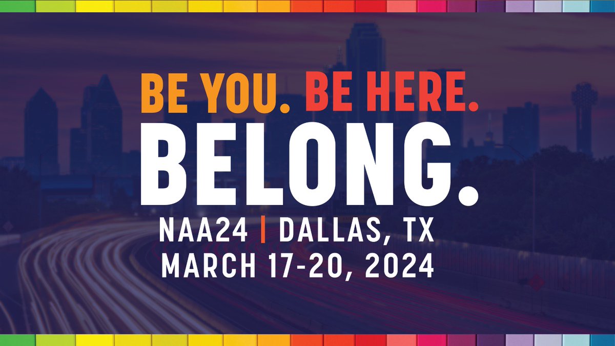 #OST Professionals, welcome to #NAA24! Share photos and videos of your statement clothing and rally signs supporting your state and afterschool on Facebook, Instagram or Twitter! Tag NAA and include #NAA24 and #BeYouBeHereBELONG before 10pm and you'll be entered to win prizes!