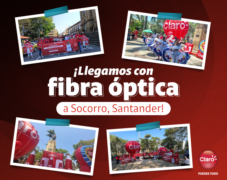 AlcibiadesTosca's tweet photo. 😎 #OrgulloClaro es beneficiar a cerca de 22 mil personas y más de 7,348 hogares y negocios en Socorro, Santander con nuestra fibra óptica. Asegurando una mayor conectividad a Internet, televisión y telefonía fija en todo el municipio. Seguimos haciendo posible una 💛💙❤️ mejor https://t.co/eZIQ65krmo