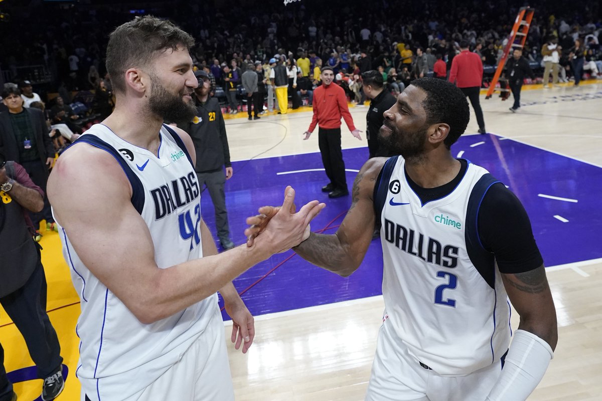 March 17, 2023: Kyrie Irving assist to Maxi Kleber for a game winning buzzer beater March 17, 2024: Maxi Kleber assist to Kyrie Irving for a game winning buzzer beater — Poetry.