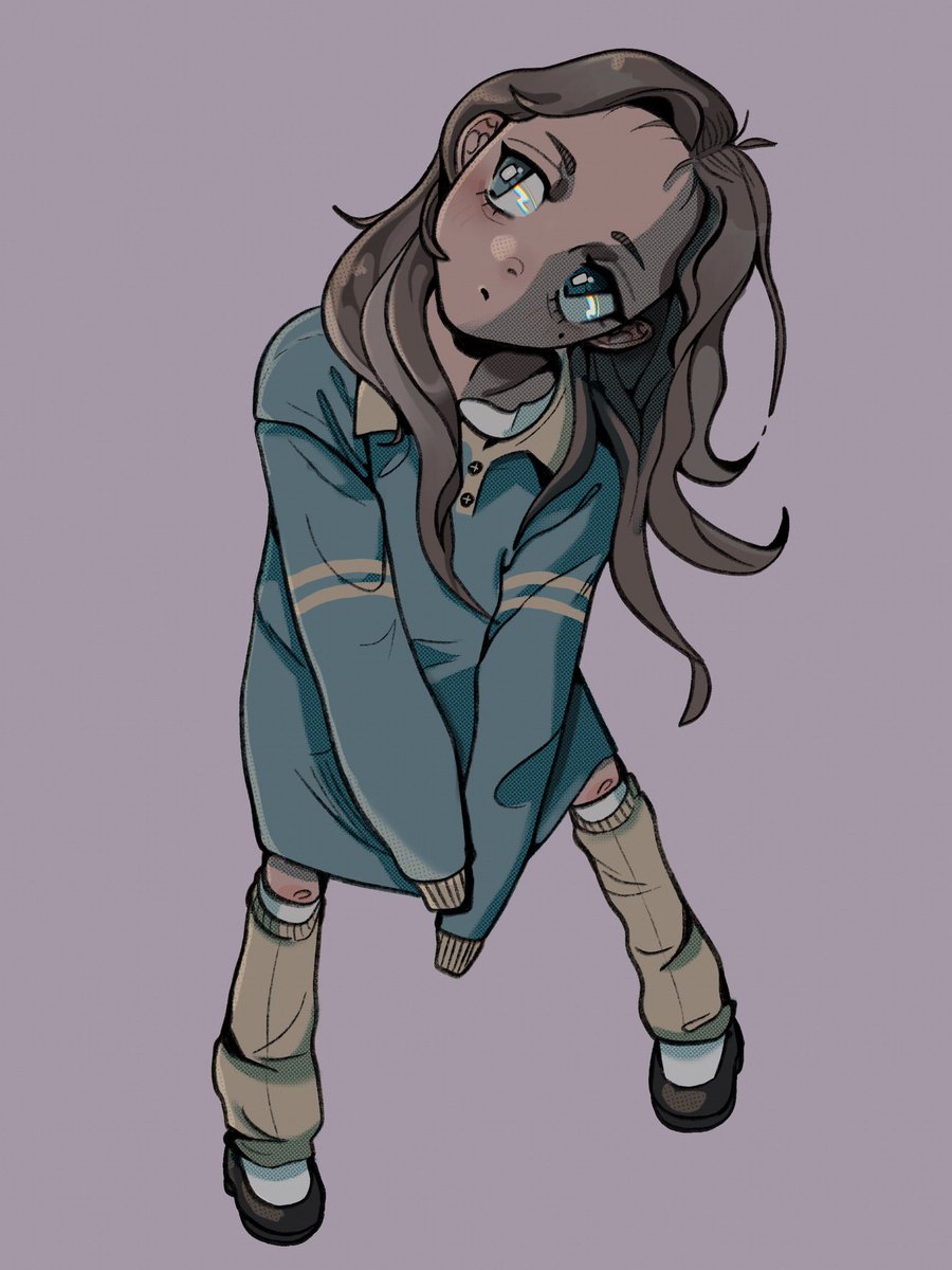 CrabbInky's tweet photo. Trying out a new style and so far I’m really enjoying it!! #reference #art #procreate #oc #toiletboundhanakokun https://t.co/dnX5nXeHQq