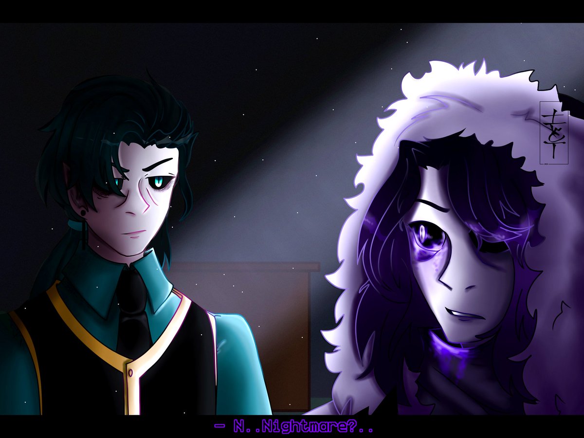 TWCT_Officially's tweet photo. [ #crosssans #NightmareSans #art #undervers #myAU #хTale #Cross #sans #au #undertale ]

— oh yeah.. I drew a moment from the underverse. I really like the way I worked with the walls :) — 

•Cross• - JakeiArtwork 
•Nightmare• - Jokublog https://t.co/6llvmyRYTj