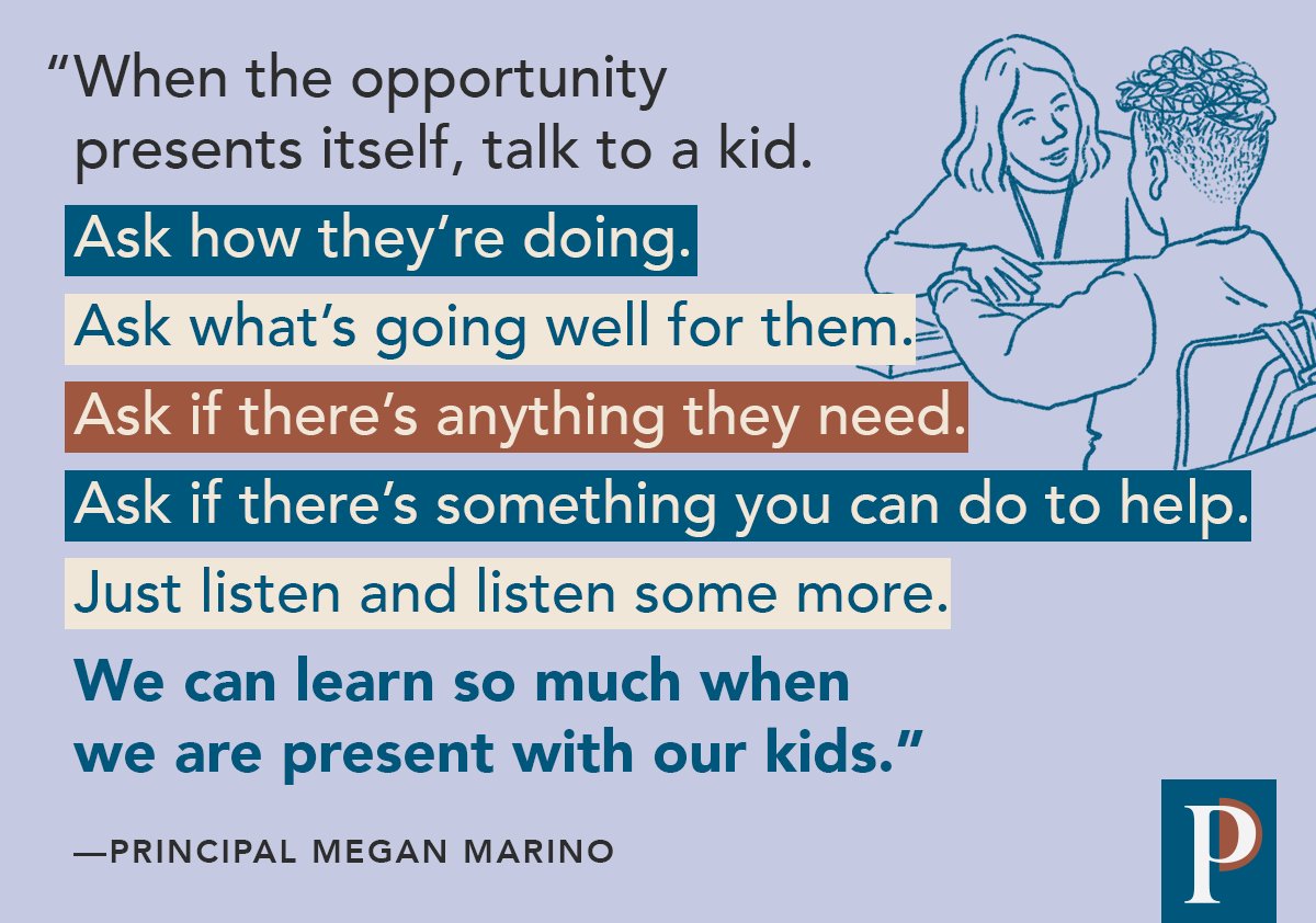 Talking with a student might be the most important thing you do this week. (Via P @megantmarino)