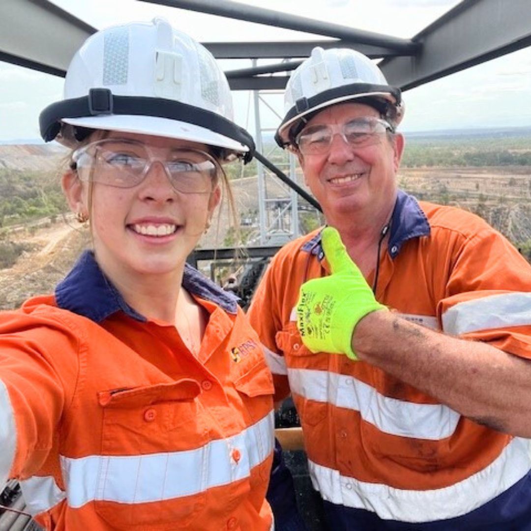 Check out this selfie at our Broadmeadow mine, starring Mark and his daughter Mya. After almost 18 years at BHP he’s switching it up and making the move from reliability engineer to master data specialist in our Brisbane office, Australia. #mining #familytour #queensland