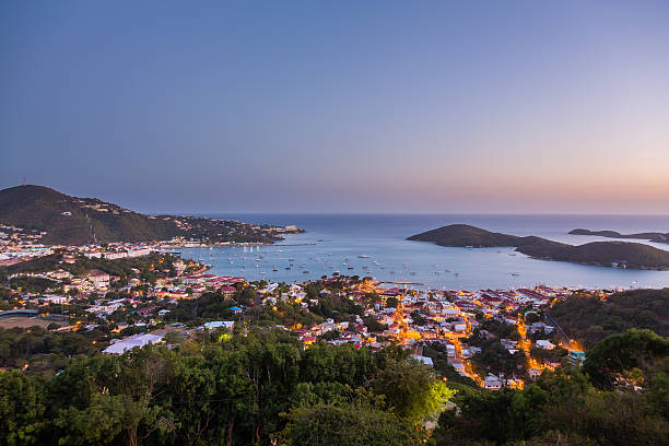 USVirginIslan's tweet photo. Chasing #sunsets and salty breezes in #CharlotteAmalie! 🌅⛵ There's something magical about watching the sun dip below the horizon, casting a golden glow over the charming town and #yachts dotting the bay. 🌇✨ Can't get enough of this breathtaking view! 😍 #SunsetLove https://t.co/NudcZrNmiR