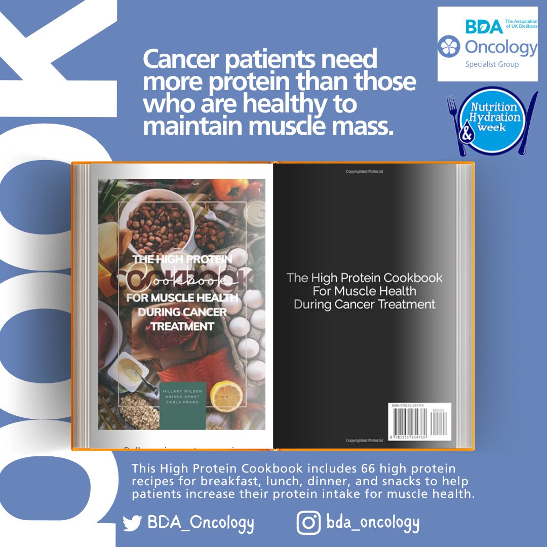 Happy #NHweek2024! Our group would like to share some resources with you. @DrCarlaPrado @dashofnutrition Hillary Wilson have created a #highprotein #cookbook for #musclehealth during cancer treatment to help patients meet their needs. Check it out 👉🏻amazon.co.uk/Protein-Cookbo…